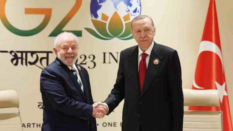 Erdoğan, Brezilya Devlet Başkanı Lula da Silva ile görüştü
