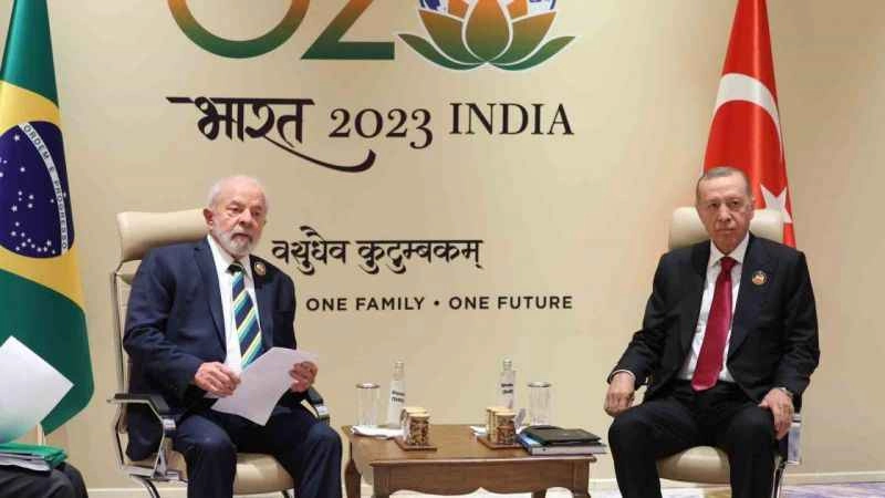 Erdoğan, Brezilya Devlet Başkanı Lula da Silva ile görüştü