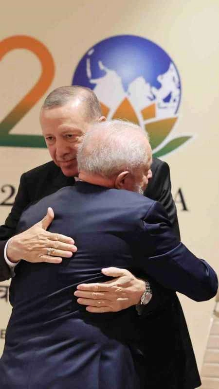 Erdoğan, Brezilya Devlet Başkanı Lula da Silva ile görüştü