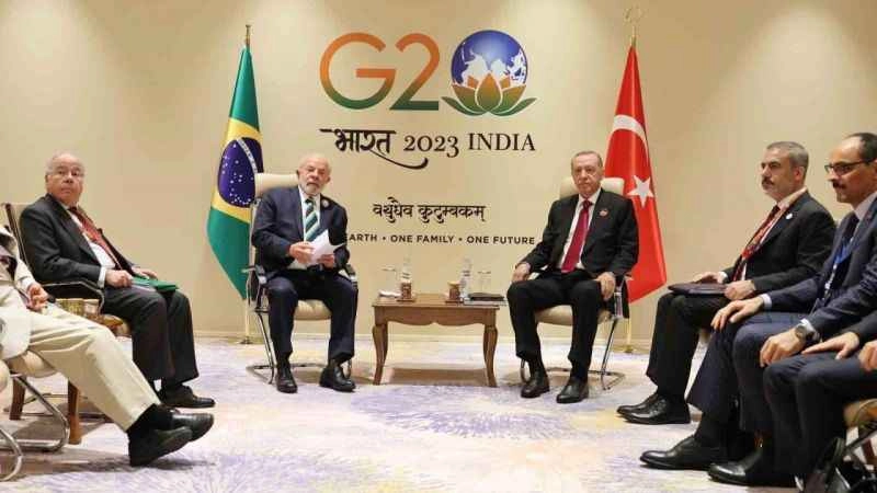 Erdoğan, Brezilya Devlet Başkanı Lula da Silva ile görüştü
