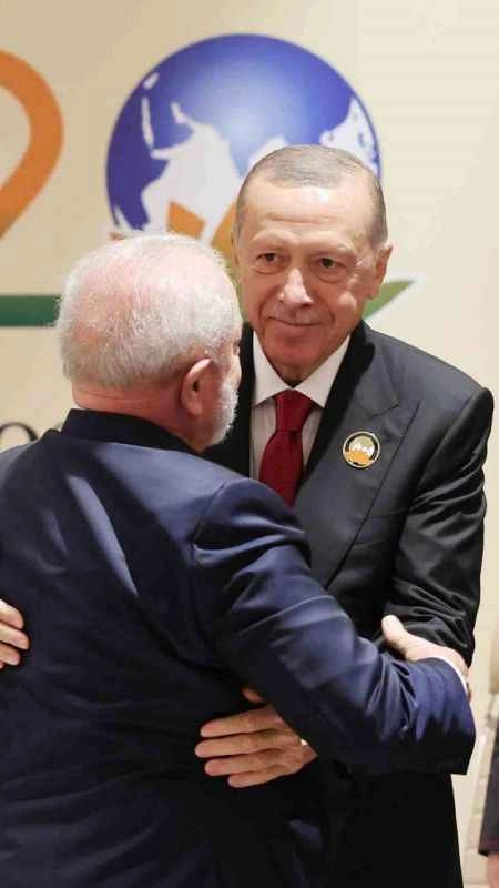 Erdoğan, Brezilya Devlet Başkanı Lula da Silva ile görüştü