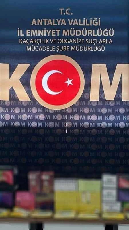 Antalya’da kaçakçılık operasyonu