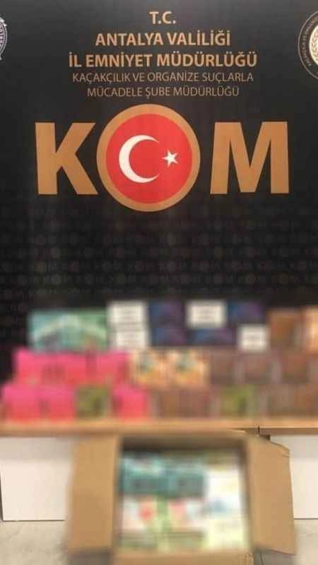 Antalya’da kaçakçılık operasyonu
