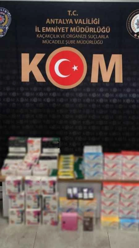 Antalya’da kaçakçılık operasyonu