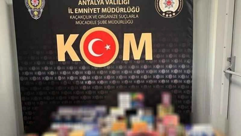Antalya’da kaçakçılık operasyonu