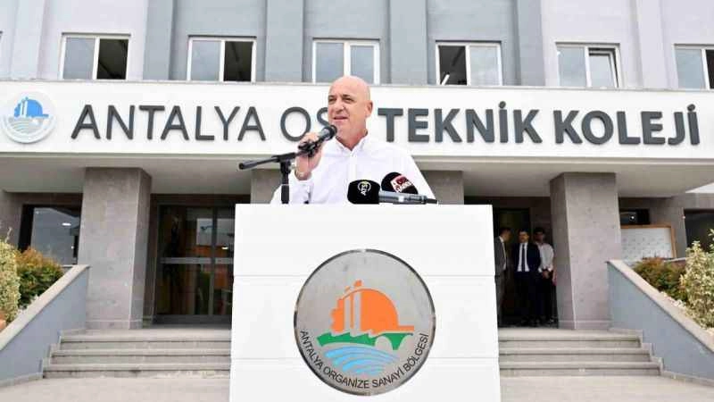 Antalya OSB Teknik Koleji’nde ilk ders zili çaldı