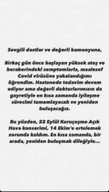 Ünlü sanatçı Covide yakalandı