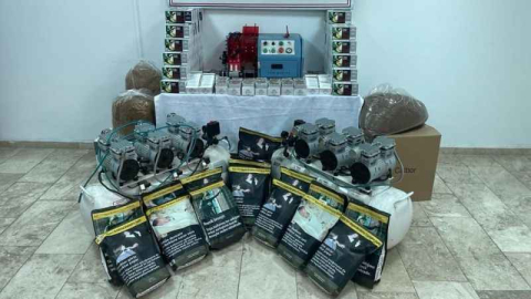 Kaçak sigara imalatına jandarma baskını