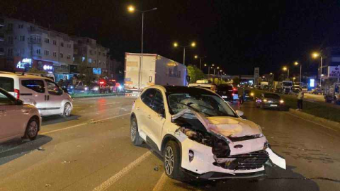 Yayanın metrelerce sürüklendiği anlar kamerada