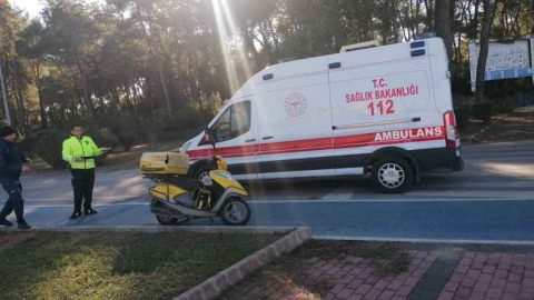 Kazada posta dağıtıcısı yaralandı