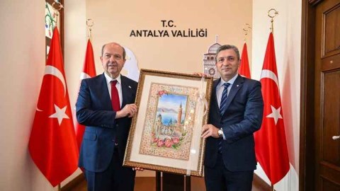Ersin Tatar'dan Antalya Valiliği'ne ziyaret