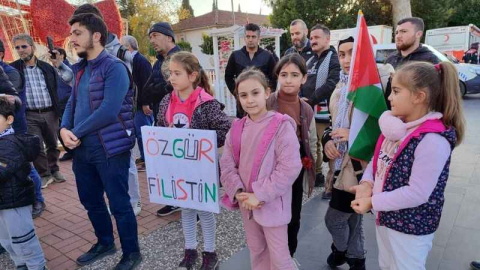 Manavgat şehitlerimiz ve Gazze için yürüdü