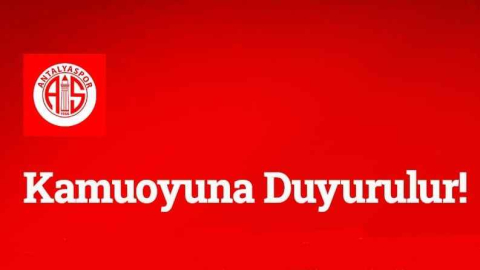 Antalyaspor'da İsrail terör propagandasına yer yok