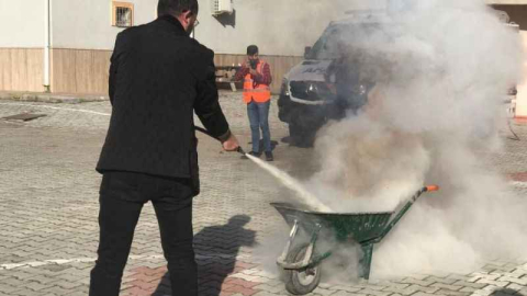 Gazipaşa’da yangın tatbikatı