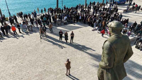 Antik Side'ye dev Atatürk anıtı