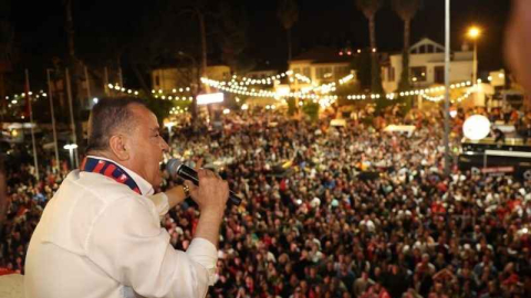 Başkan Böcek'ten teşekkür konuşması