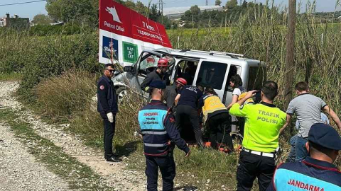 Akseki Manavgat yolunda kaza: 1 ölü 3 yaralı