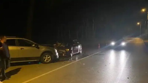 Acısu Caddesi'nde trafik kazası