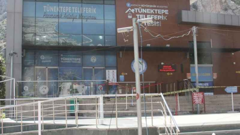 Tünektepe teleferik alanında sessizlik hakim