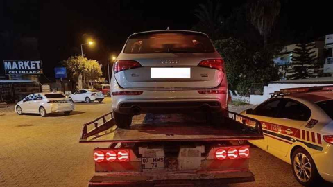 Alanya’da 5 araç trafikten men edildi
