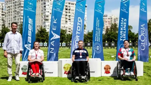 Antalyaspor Para-Okçulardan kupa ikinciliği