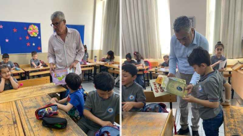 Sarılar İlkokulu öğrencilerine kütüphane üyeliği