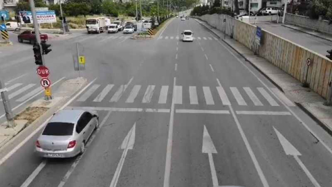 Alanya’da jandarmadan dron destekli trafik uygulaması