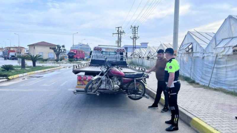 Alanya’da 5 motosiklet trafikten men edildi
