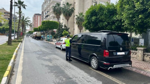 Alanya'da 9 araca trafikten men cezası