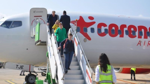 Corendon’un ilk Brüksel uçuşuna görkemli karşılama