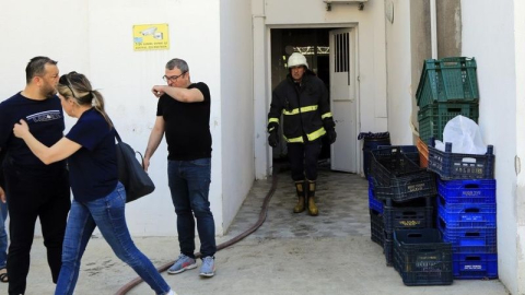 Öğretmenevinin mutfak bölümünde çıkan yangında 1 kişi dumandan etkilendi