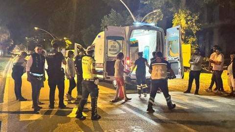 Yaşlı kadına motosiklet çarptı 