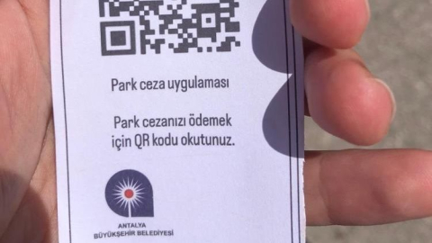 Park cezası uygulaması yazılı kağıtla dolandırıcılık