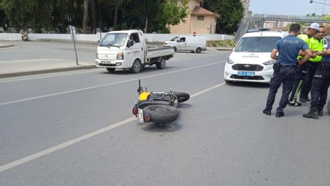 Alanya'da iki motosiklet çarpıştı; 1 yaralı