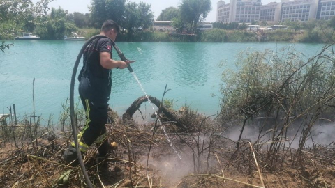 Sigara izmariti yangın çıkardı