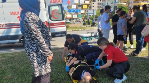 Gazipaşa'da 2 otomobil çarpıştı
