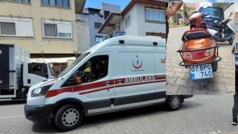 Kaza yapan motosiklet sürücüsü hastanelik oldu