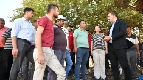 Başkan Kotan'dan yangın alanında inceleme