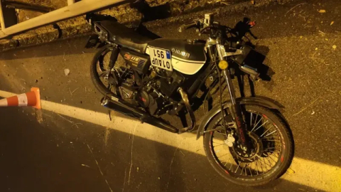 Kızılot Mahallesi'ndeki motosiklet kazasında yaralandı