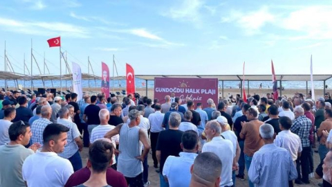 Gündoğdu Halk Plajı görkemli bir törenle hizmete açıldı