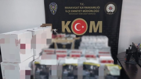 8 milyon makaron ve çok sayıda malzeme ele geçirildi