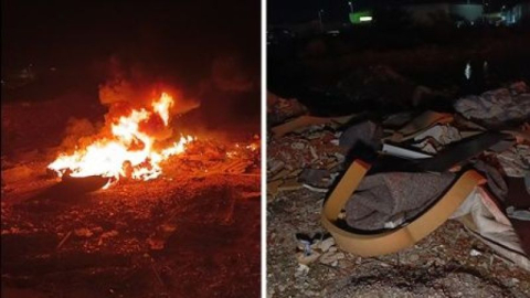 Teli için yakılan hurda lastikler D-400'de ulaşımı aksattı