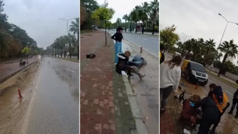 Manavgat Titreyengöl'de elektrikli bisiklet kazası