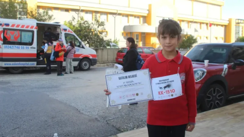 Gündoğmuş’un küçük Gamze'si altın madalyaya uzandı