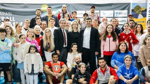 Uluslararası Pickleball Turnuvası'na 16 ülkeden 60 sporcu katıldı