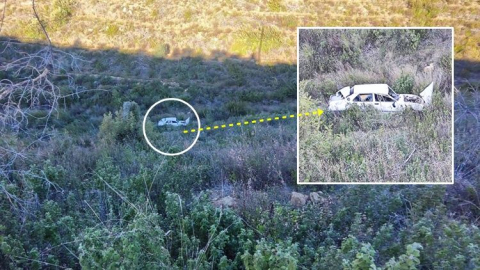 Manavgat Belenobası'nda otomobil uçuruma yuvarlandı