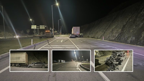 Kaza yapan lüks araç sürücüsü 480 promil alkollü çıktı