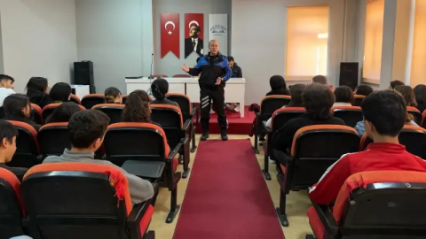 Emniyet Müdürlüğü'nden öğrencilere güvenlik eğitimi