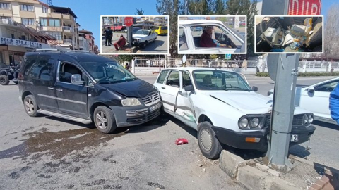 Kaza yapan otomobil çöp otomobil çıktı