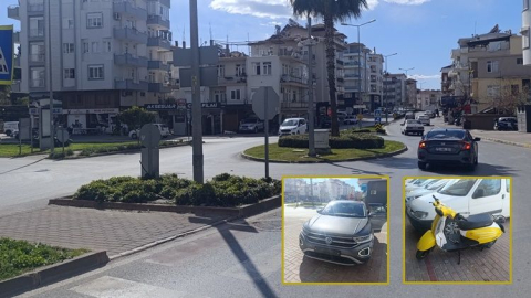 Remzi Güven'deki kazada motosiklet sürücüsü yaralandı